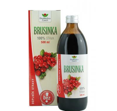 EkoMedica Brusinka 100% šťáva 500 ml