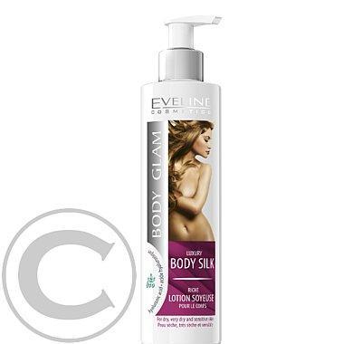 Eveline BODY GLAM luxusní tělové mléko s hedvábím 245 ml
