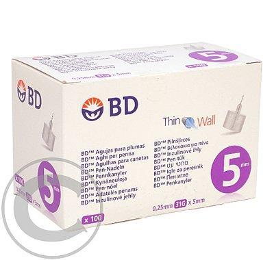 Inzulinové jehly BD 0.25x5mm (31G) 100ks