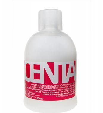 Kallos Placenta Shampoo  1000ml Šampon pro suché a poškozené vlasy