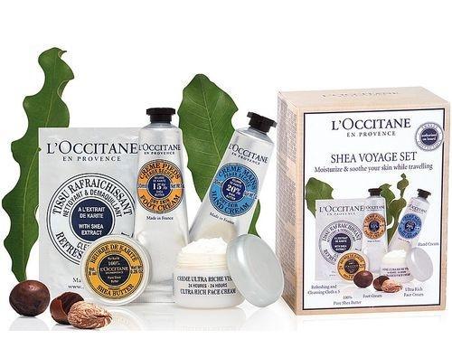 L´Occitane Shea Voyage Set 30ml Hand Cream   30ml Foot Cream   15ml Face Cream