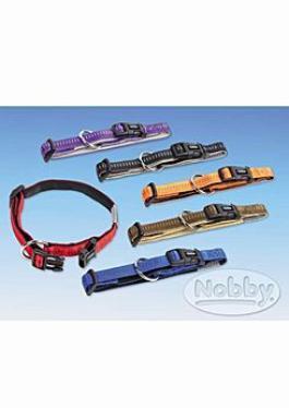 Nobby obojek nylon 50-65cm/25mm SOFT GRIP modrý 1ks