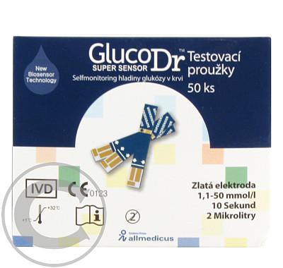 Proužky diagnostické GLUCODR 50ks