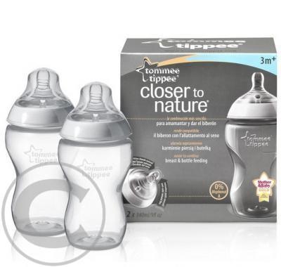 Tommee Tippee Kojenecká láhev 340ml 2ks 3 m